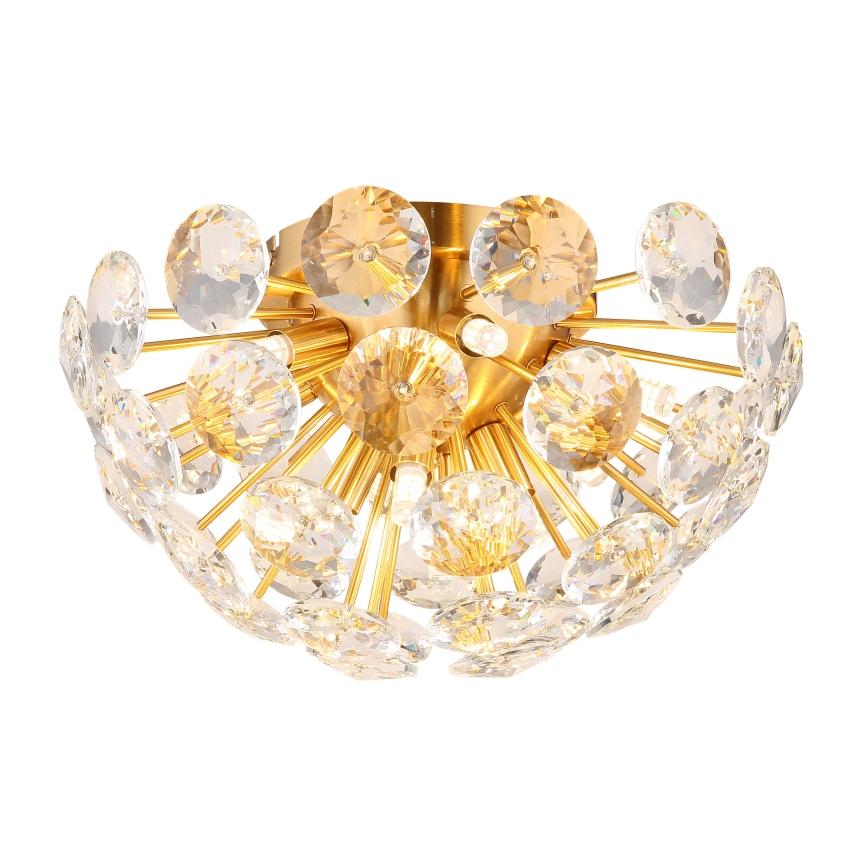 Globo - Taklampa 10xG9/7W/230V guld diameter 39 cm