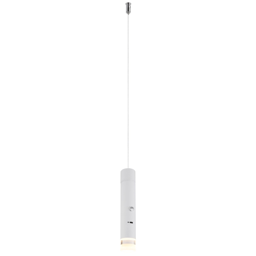 Globo - Dimbar 2-i-1 LED-lampa med touchfunktion, uppladdningsbar, 2W/230/5V, vit