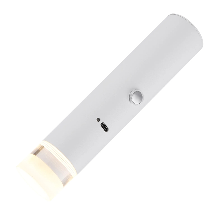 Globo - Dimbar 2-i-1 LED-lampa med touchfunktion, uppladdningsbar, 2W/230/5V, vit