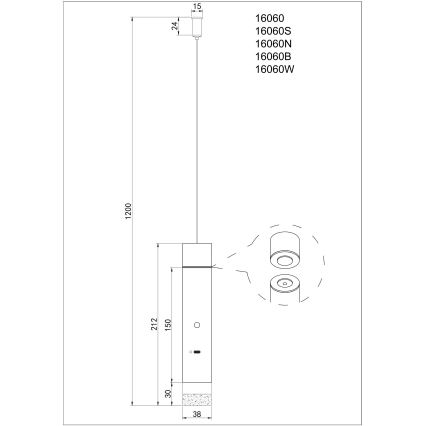 Globo - Dimbar 2-i-1 LED-lampa med touchfunktion, uppladdningsbar, 2W/230/5V, vit
