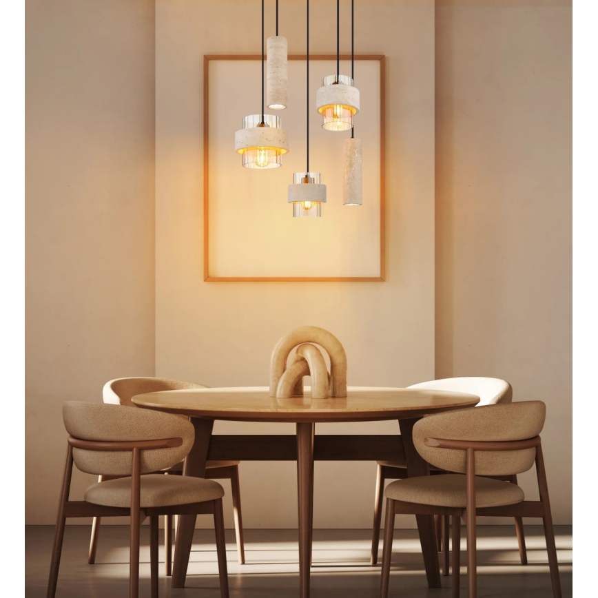 Globo - Taklampa med vajer 3xE27/40W/230V + 2xGU10/10W