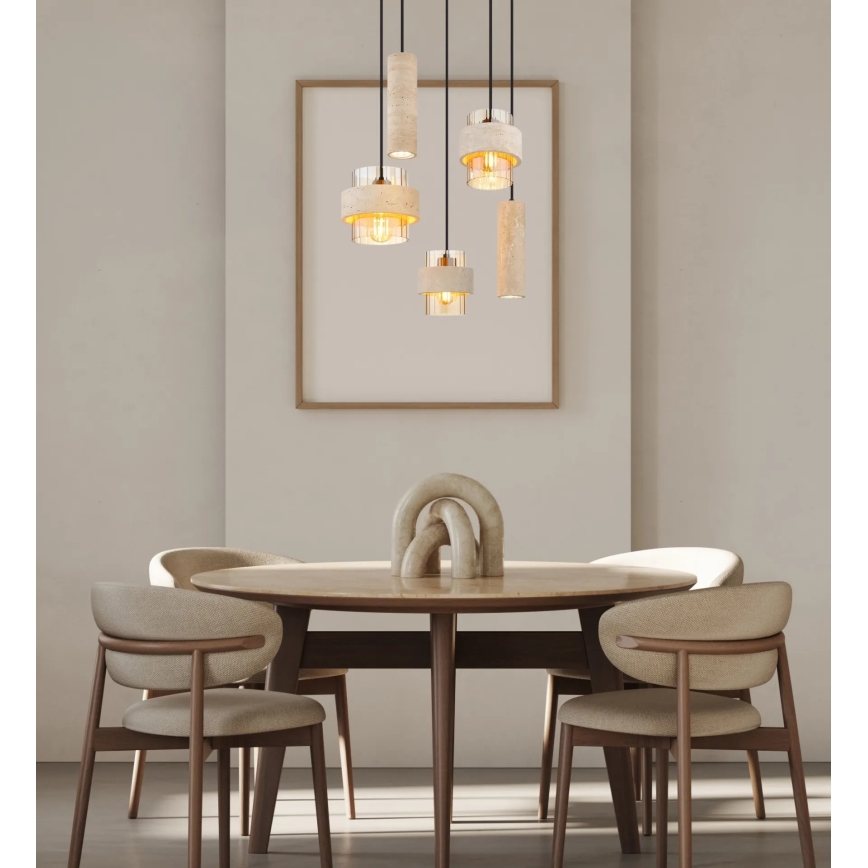 Globo - Taklampa med vajer 3xE27/40W/230V + 2xGU10/10W