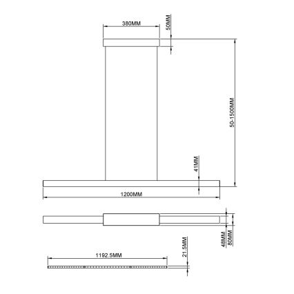 Globo - LED-pendel på vajer LED/24W/230V 3000K