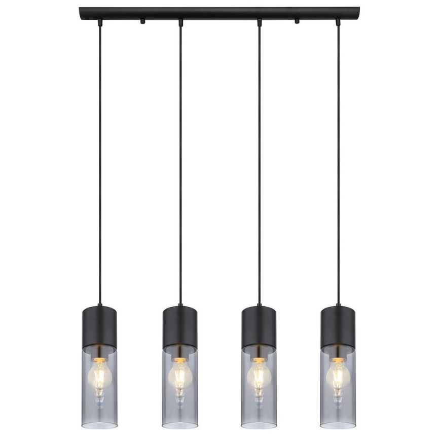 Globo - Taklampa med 4xE27/25W/230V svart