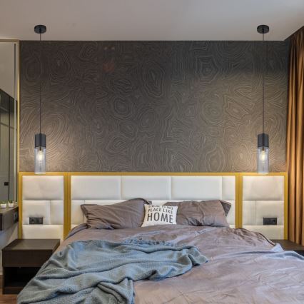 Globo - Taklampa 1xE27/25W/230V Ø 10,5 cm svart