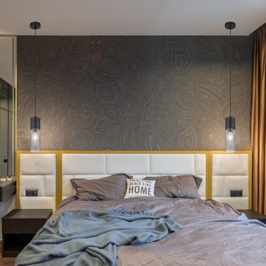 Globo - Taklampa 1xE27/25W/230V Ø 10,5 cm svart