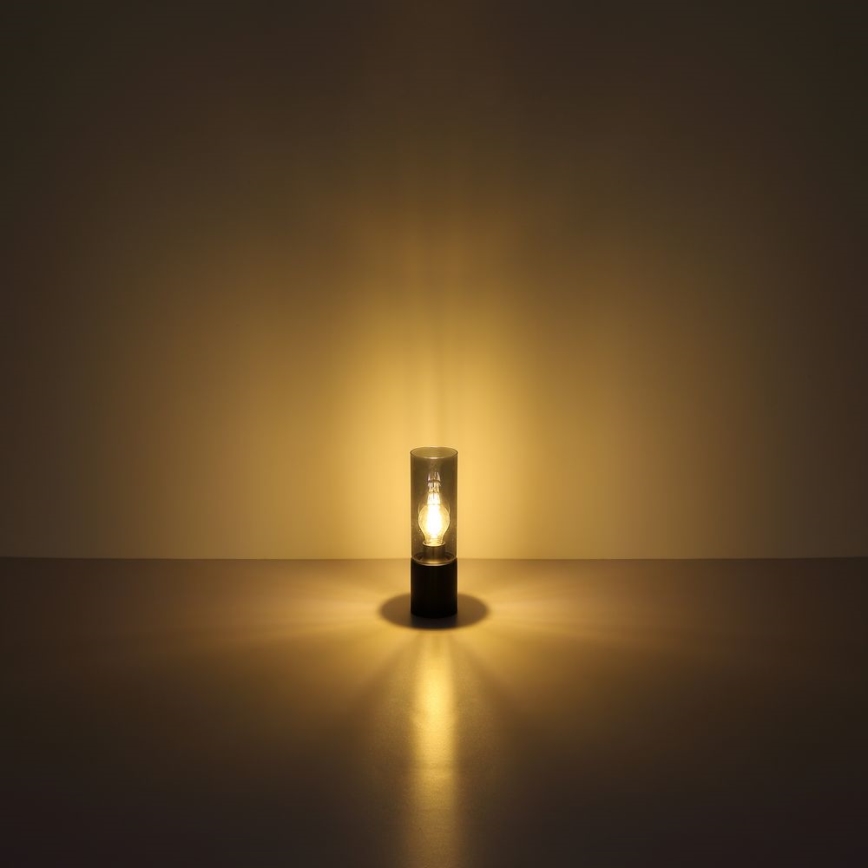 Globo - Touchbordslampa 1xE27/25W/230V Ø 9 cm svart