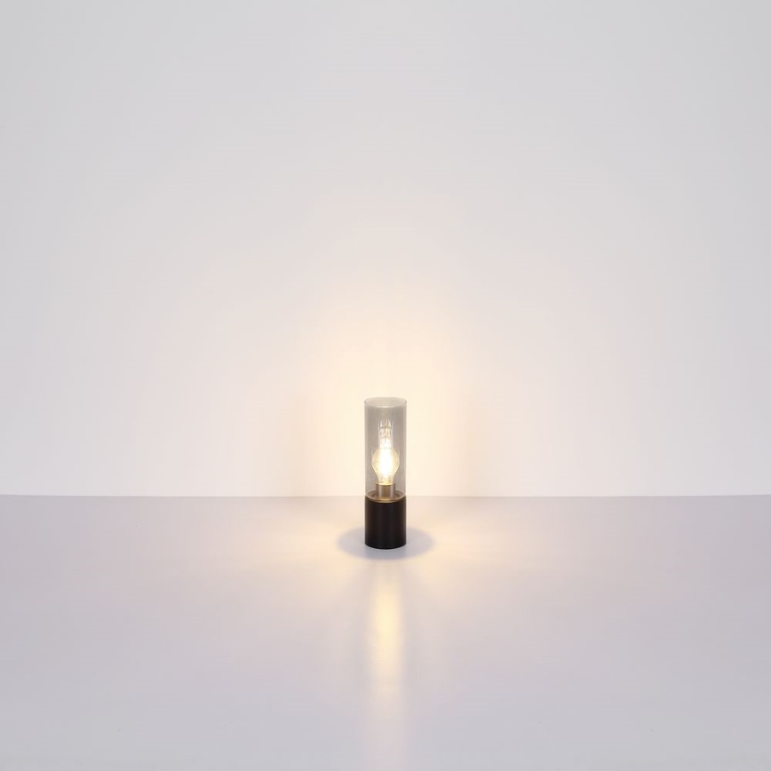 Globo - Touchbordslampa 1xE27/25W/230V Ø 9 cm svart