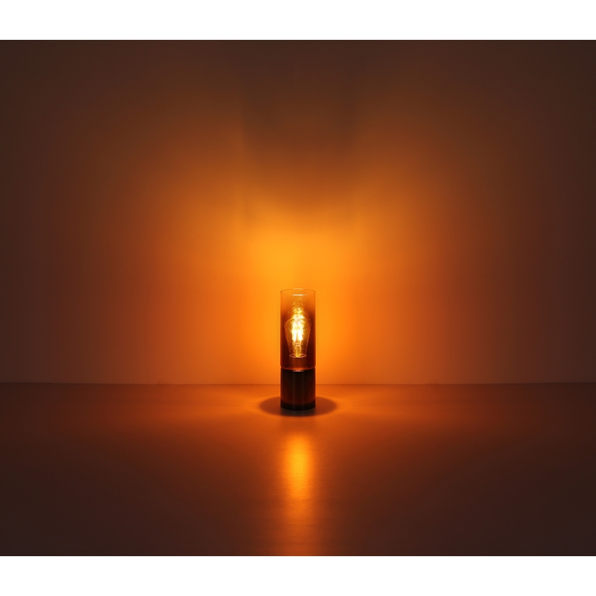 Globo - Bordslampa med touch 1xE27/25W/230V diameter 9 cm svart/koppar