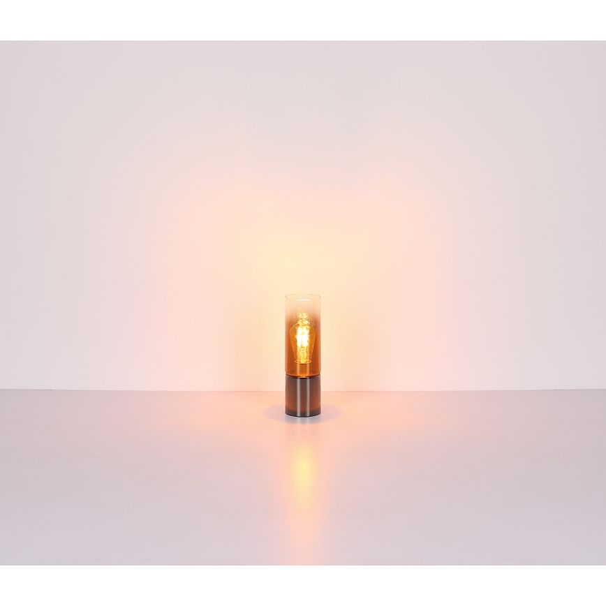 Globo - Bordslampa med touch 1xE27/25W/230V diameter 9 cm svart/koppar