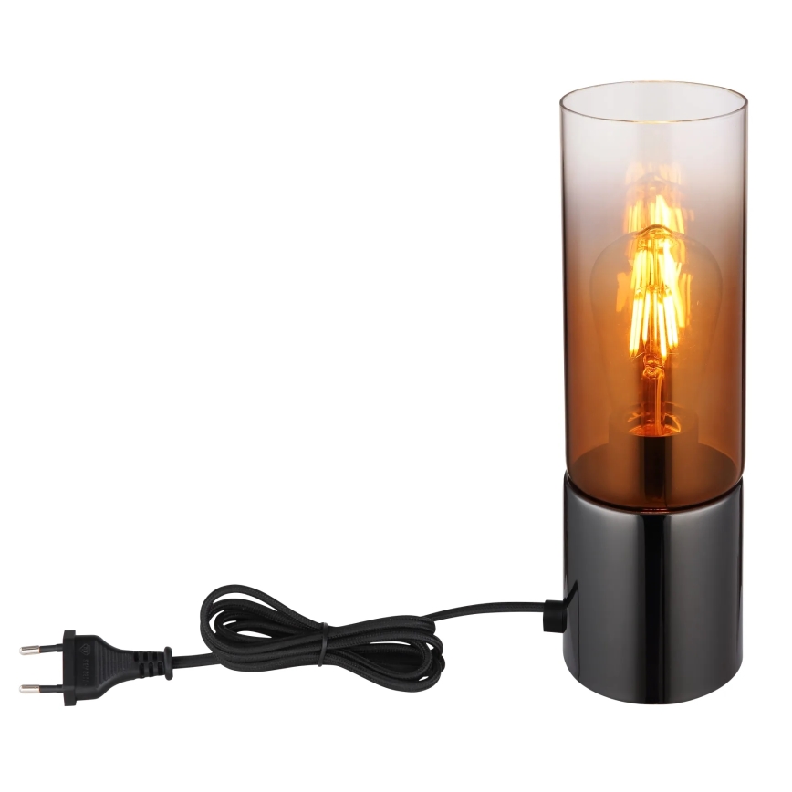 Globo - Bordslampa med touch 1xE27/25W/230V diameter 9 cm svart/koppar