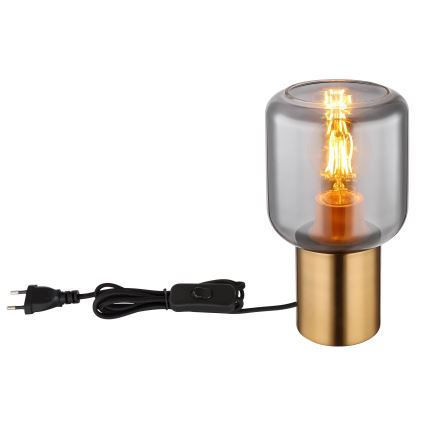 Globo - Bordslampa 1xE27/40W/230V mässing