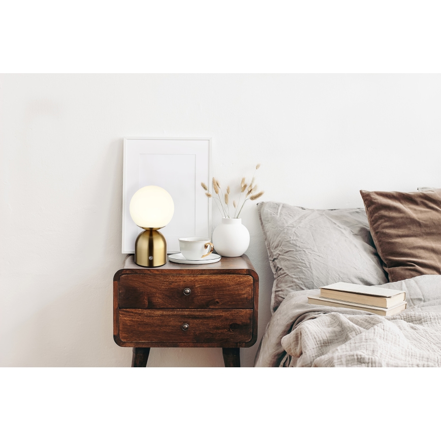 Globo - LED dimbar touchbordslampa LED/2,5W/3,7V 2700K/4000K/6500K 1800 mAh USB mässing