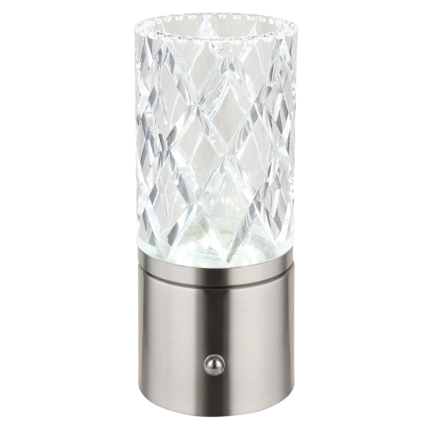 Globo - LED dimbar touchbordslampa LED/2,5W/3,7V 2700K/4000K/6500K 1800 mAh USB matt krom