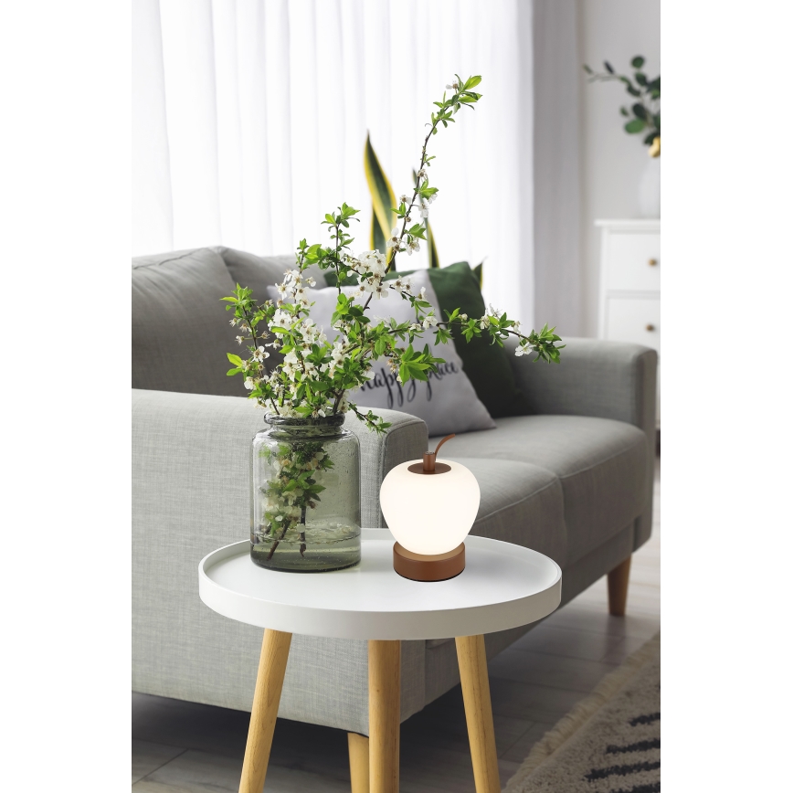 Globo - LED dimbar touchbordslampa LED/2W/3,7V 2700K/4000K/6500K 1200 mAh USB brun