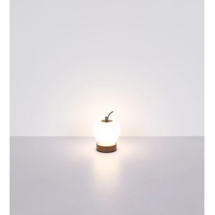 Globo - LED dimbar touchbordslampa LED/2W/3,7V 2700K/4000K/6500K 1200 mAh USB brun