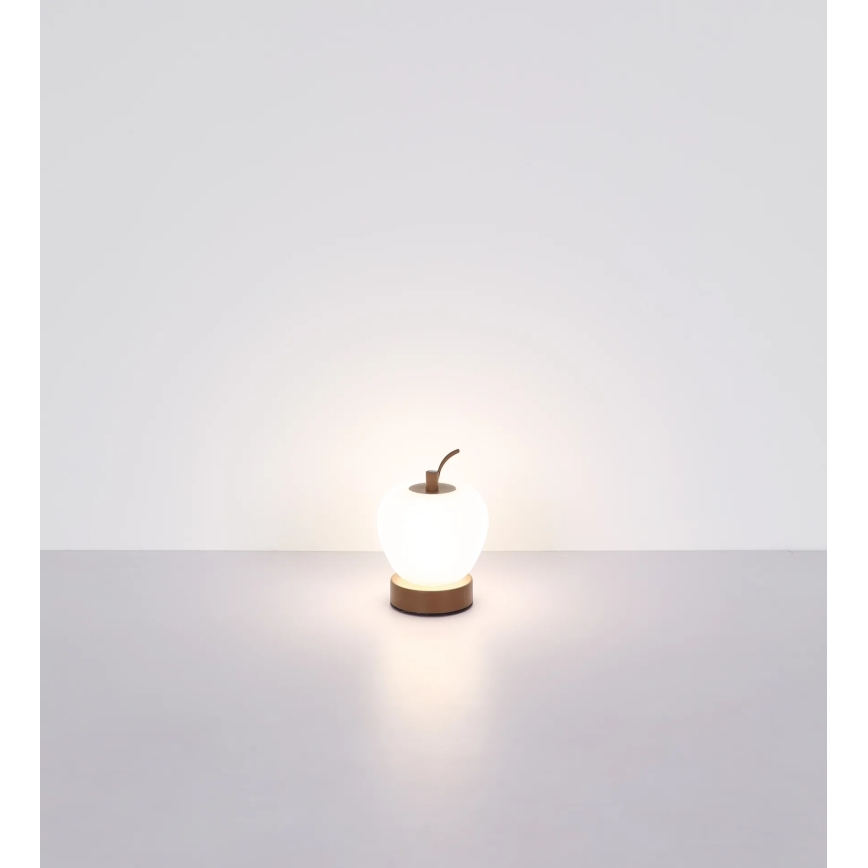 Globo - LED dimbar touchbordslampa LED/2W/3,7V 2700K/4000K/6500K 1200 mAh USB brun