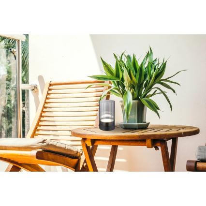 Globo - LED Utomhus ljusreglerad uppladdningsbar beröring bordslampa LED/2W/3,7V 2700/4000/6500K 1200mAh IP44 grå