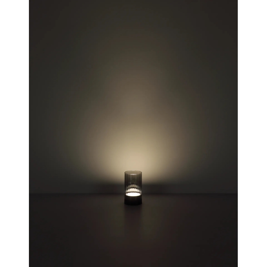 Globo - LED Utomhus ljusreglerad uppladdningsbar beröring bordslampa LED/2W/3,7V 2700/4000/6500K 1200mAh IP44 grå