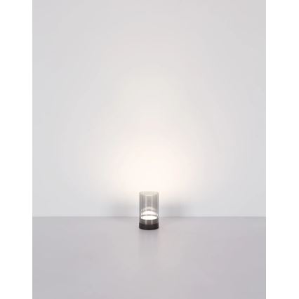 Globo - LED Utomhus ljusreglerad uppladdningsbar beröring bordslampa LED/2W/3,7V 2700/4000/6500K 1200mAh IP44 grå