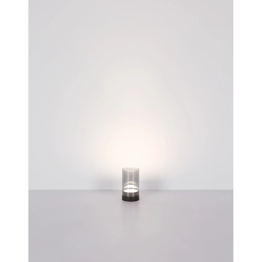 Globo - LED Utomhus ljusreglerad uppladdningsbar beröring bordslampa LED/2W/3,7V 2700/4000/6500K 1200mAh IP44 grå