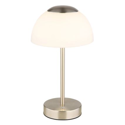 Globo - LED Ljusreglerad uppladdningsbar bordslampa LED/2,5W/5V 1800mAh 2700K/4000K/6500K matt krom
