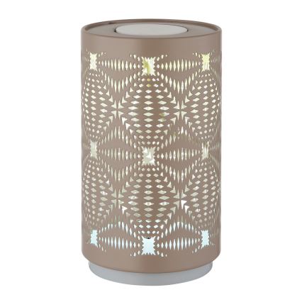 Globo - LED RGB Touchuppladdningsbar bordslampa LED/1W/5V 500 mAh brun