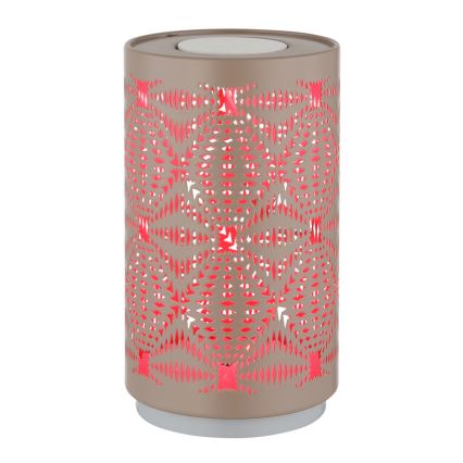 Globo - LED RGB Touchuppladdningsbar bordslampa LED/1W/5V 500 mAh brun