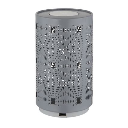 Globo - LED RGB Touchuppladdningsbar bordslampa LED/1W/5V 500 mAh grå