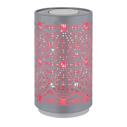 Globo - LED RGB Touchuppladdningsbar bordslampa LED/1W/5V 500 mAh grå