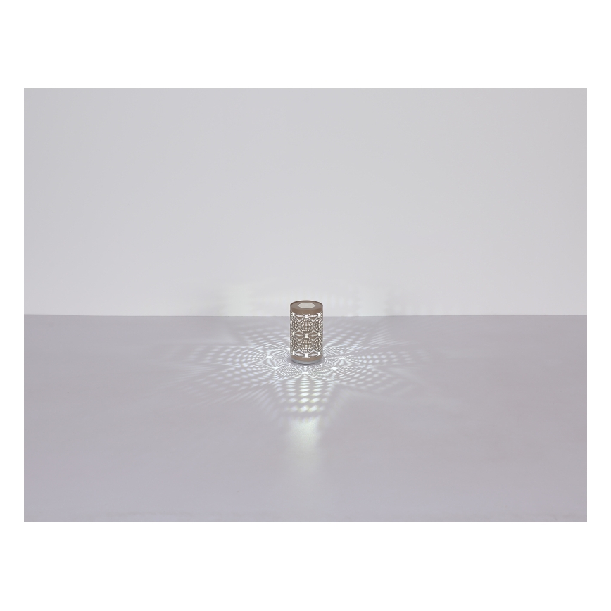 Globo - LED RGB Touchuppladdningsbar bordslampa LED/1W/5V 500 mAh grå