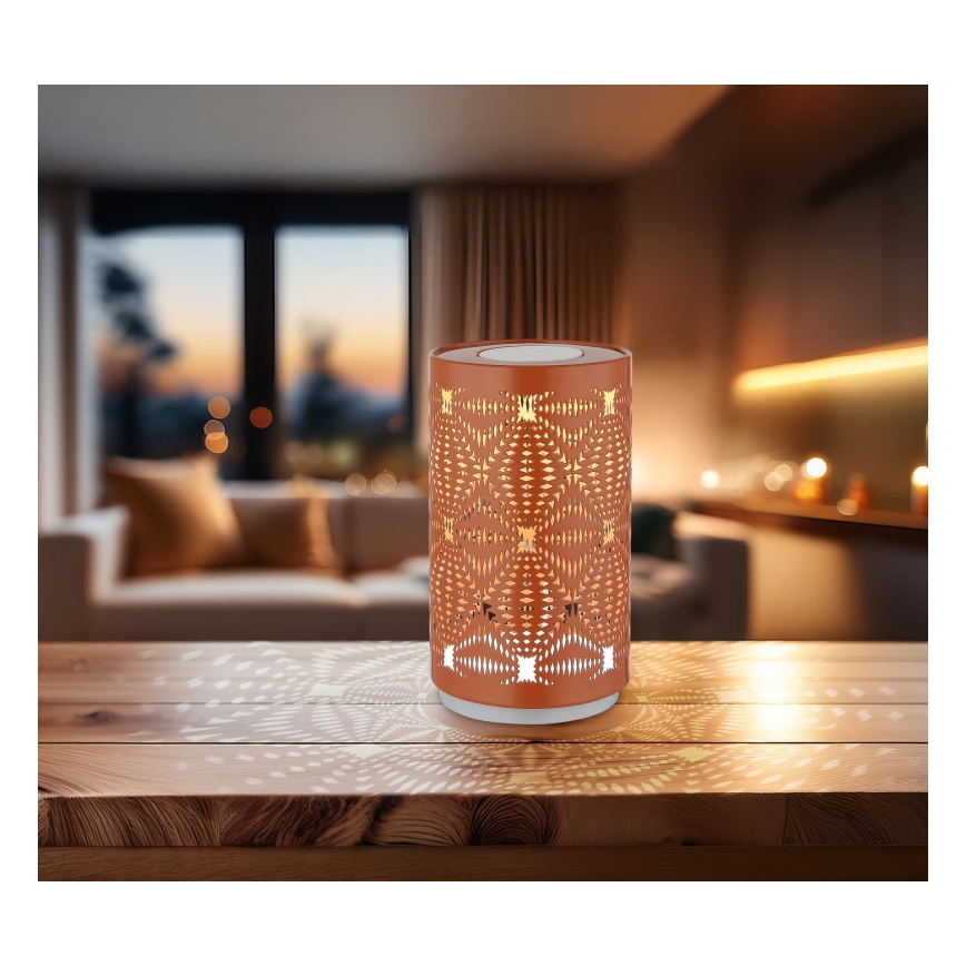 Globo - LED RGB Touch-laddningsbar bordslampa LED/1W/5V 500 mAh koppar