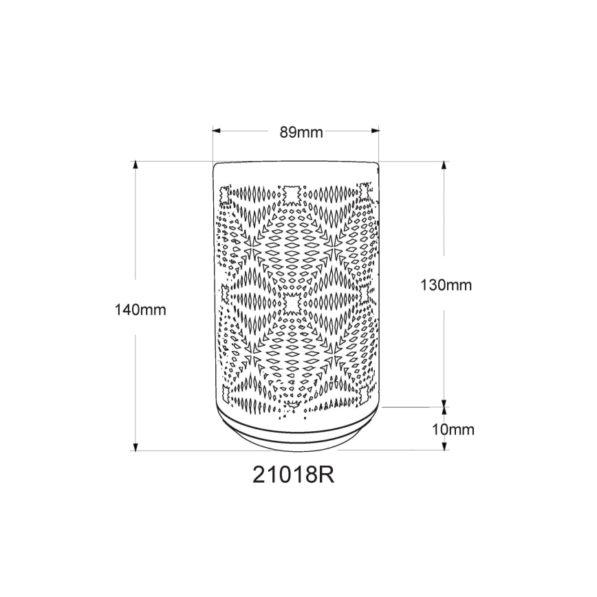 Globo - LED RGB Touch-laddningsbar bordslampa LED/1W/5V 500 mAh koppar