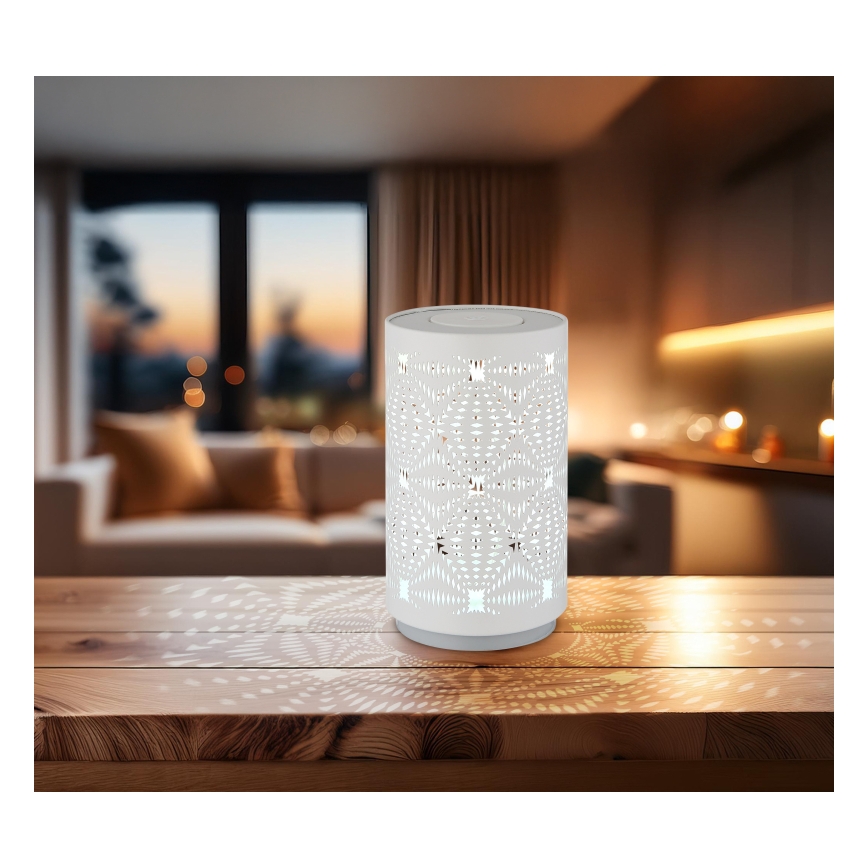 Globo - LED RGB Touchuppladdningsbar bordslampa LED/1W/5V 500 mAh vit