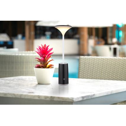 Globo - LED Dimbar uppladdningsbar touch bordslampa LED/1,2W/3,7V 3000K 1500mAh svart