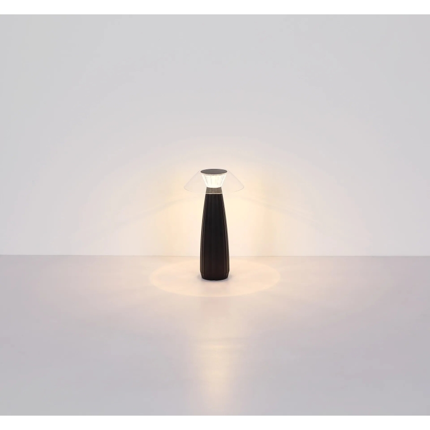 Globo - LED Dimbar uppladdningsbar touch bordslampa LED/1W/3,7V 3000K 1200mAh svart