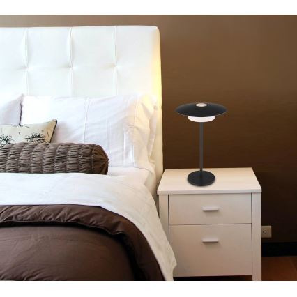 Globo - LED Utomhus laddningsbar touchbordslampa LED/3W/3,7V 1800/2700/3000K IP44 1800 mAh svart