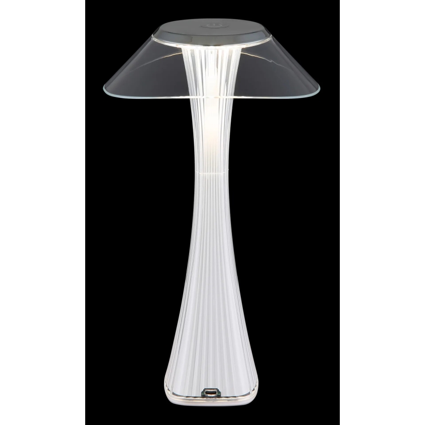 Globo - LED Ljusreglerad uppladdningsbar bordslampa LED/2,5W/3,7V 1200mAh 2700K/4500K/6500K vit