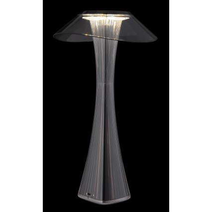 Globo - LED Ljusreglerad uppladdningsbar bordslampa LED/2,5W/3,7V 1200mAh 2700K/4500K/6500K svart