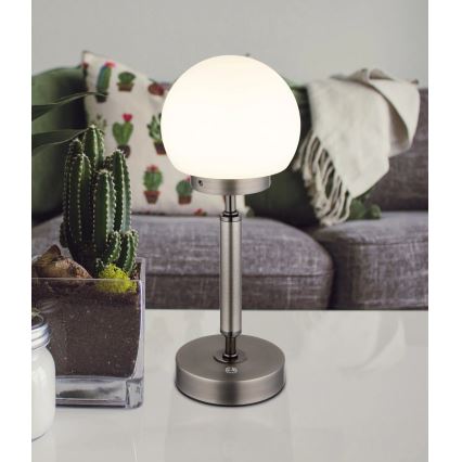 Globo - LED Dimbar uppladdningsbar touch bordslampa LED/2,5W/5V 1800mAh 2700/4000/6500K antracit