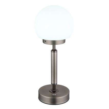 Globo - LED Dimbar uppladdningsbar touch bordslampa LED/2,5W/5V 1800mAh 2700/4000/6500K antracit