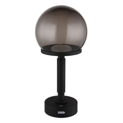 Globo - LED Dimbar uppladdningsbar touch bordslampa LED/2,5W/5V 1800mAh 2700/4000/6500K svart