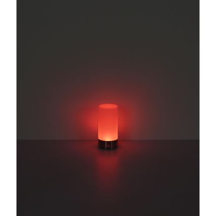 Globo - LED RGBW Dimbart touch-utomhusbordslampa LED/1,8W/5V 1500 mAh IP44 matt krom