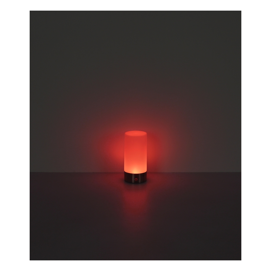 Globo - LED RGBW Dimbart touch-utomhusbordslampa LED/1,8W/5V 1500 mAh IP44 matt krom