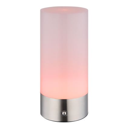 Globo - LED RGBW Dimbart touch-utomhusbordslampa LED/1,8W/5V 1500 mAh IP44 matt krom