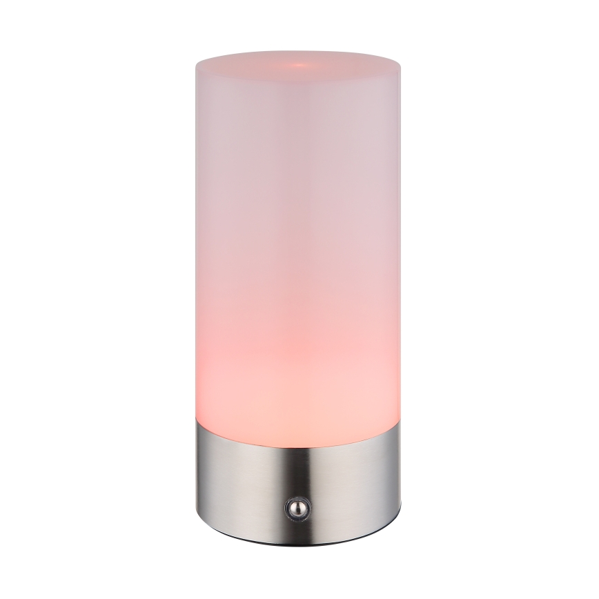 Globo - LED RGBW Dimbart touch-utomhusbordslampa LED/1,8W/5V 1500 mAh IP44 matt krom