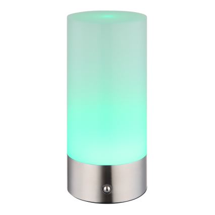 Globo - LED RGBW Dimbart touch-utomhusbordslampa LED/1,8W/5V 1500 mAh IP44 matt krom