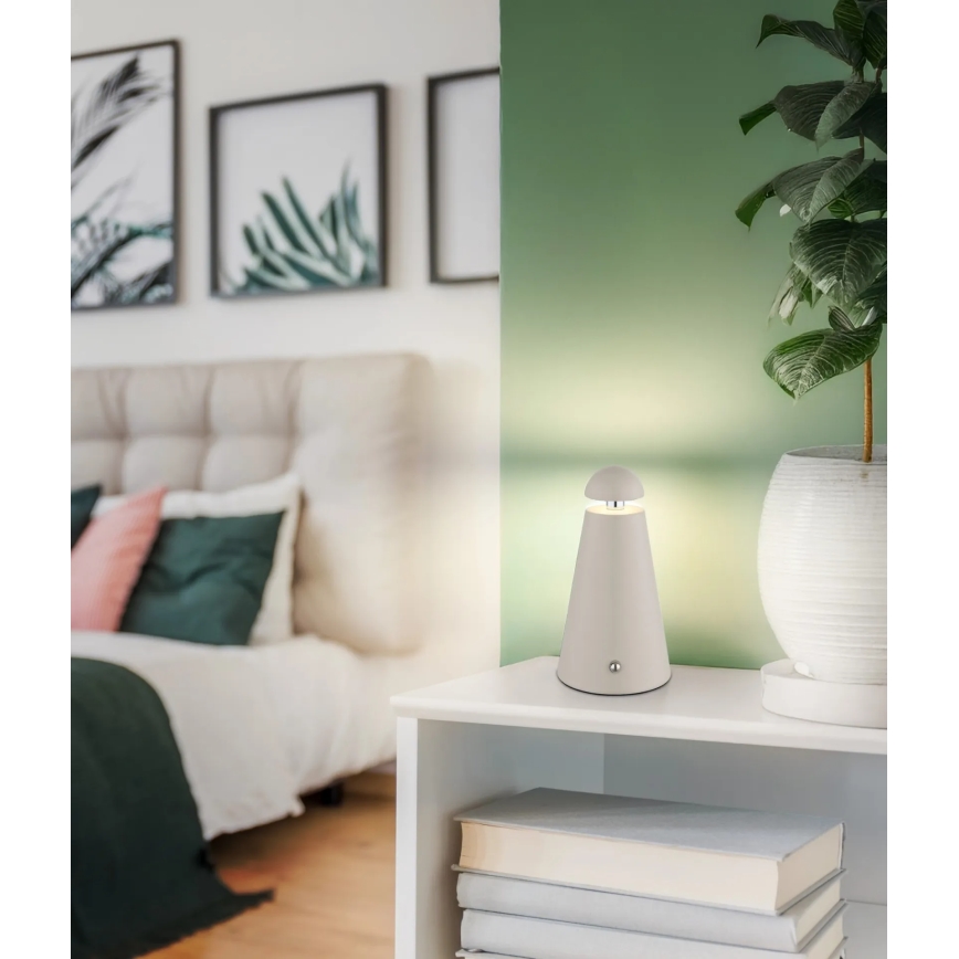 Globo - Dimmbar, beröringsstyrd uppladdningsbar LED-bordslampa LED/1,2W/5V 1200 mAh 2700/4500/6000K