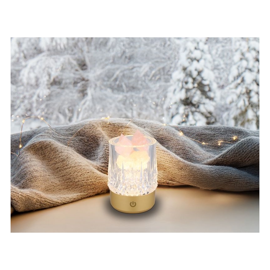 Globo - LED dimbar touchbordslampa LED/1W/5V 3000K 1200 mAh guld