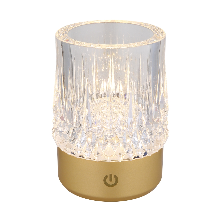 Globo - LED dimbar touchbordslampa LED/1W/5V 3000K 1200 mAh guld